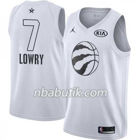 NBA Mænd Trøje Toronto Raptors Kyle Lowry 7 2018 All Star Jordan Brand Hvid Swingman
